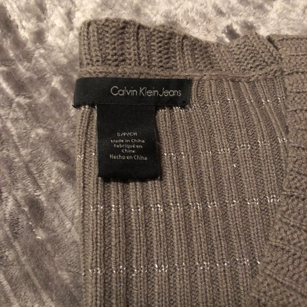 Calvin Klein Jeans Knit Top qtr sleeves - Picture 2 of 3